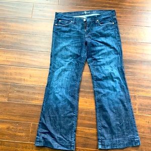 7 for All Mankind Dojo Wide Leg Jeans Sz 32
